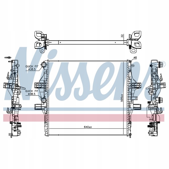 Nissens 61989 Nissens 61989 радіатор охолодження, система охолодження двигуна