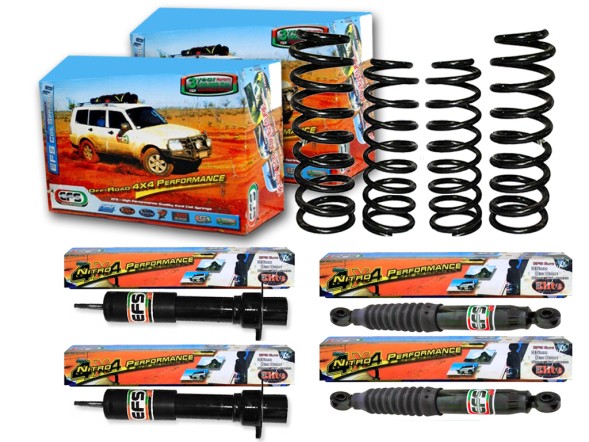 EFS 4WD JEEP-118EE ПРУЖИНИ АМОРТИЗАТОРИ 2'' JEEP CHEROKEE LIBERTY KK