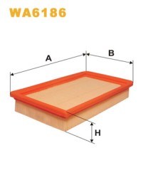 WA6186 WIX FILTERS Фільтр повітряний