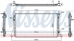 Nissens 607224 Радіатор охолодження 607224 nissens