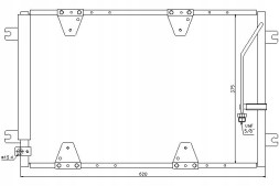 Nissens 940174 (NIS) 8142013 60525107 52005107 Nissens конденсатор suzuki grand vitara