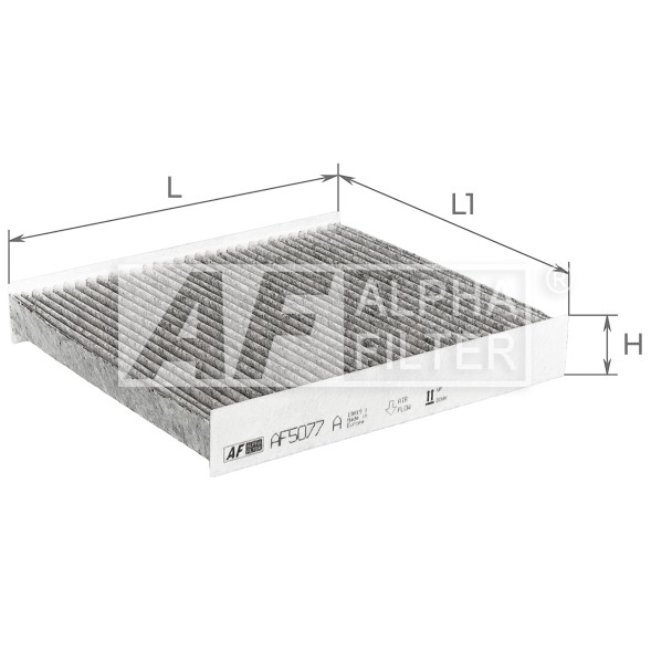 AF5077a ALPHA FILTER Фільтр салону