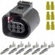 e-connectors 42121700/1J0973713/1813139-1/ZEST/100 Заглушки FEP 42121700 VW тип 1J0973713 (набір 100)