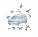 Skoda OE SKODA OCTAVIA IV 1,5TSI 2023R ЛАМПА ПРОЄКТОР ДВЕРІ ПРАВА ПЕРЕДНЯ 5E3052134E