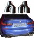BM KOŃCÓWKI WYDECHU 2PARY KOŃCÓWEK 101MM SREBRNE BMW M НАСАДКИ ВИХЛОПНОЇ ТРУБИ 2 ПАРИ НАСАДОК 101MM M340 M240 M440 СРІБНІ BMW g20 g22 g42