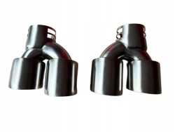 BM KOŃCÓWKI WYDECHU 2PARY KOŃCÓWEK 101MM SREBRNE BMW M НАСАДКИ ВИХЛОПНОЇ ТРУБИ 2 ПАРИ НАСАДОК 101MM M340 M240 M440 СРІБНІ BMW g20 g22 g42