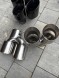 BM KOŃCÓWKI WYDECHU 2PARY KOŃCÓWEK 101MM SREBRNE BMW M НАСАДКИ ВИХЛОПНОЇ ТРУБИ 2 ПАРИ НАСАДОК 101MM M340 M240 M440 СРІБНІ BMW g20 g22 g42