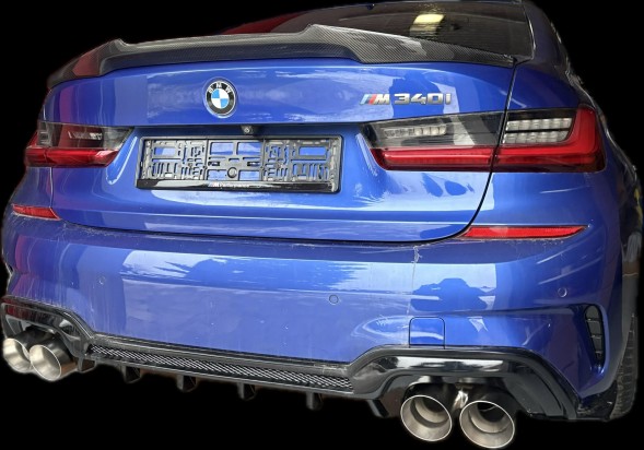 BM KOŃCÓWKI WYDECHU 2PARY KOŃCÓWEK 101MM SREBRNE BMW M НАСАДКИ ВИХЛОПНОЇ ТРУБИ 2 ПАРИ НАСАДОК 101MM M340 M240 M440 СРІБНІ BMW g20 g22 g42