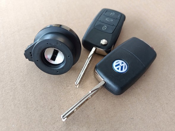 Китай VAGVW1K0905865B Замок запалювання Volkswagen з набором 2 ключів під пульт