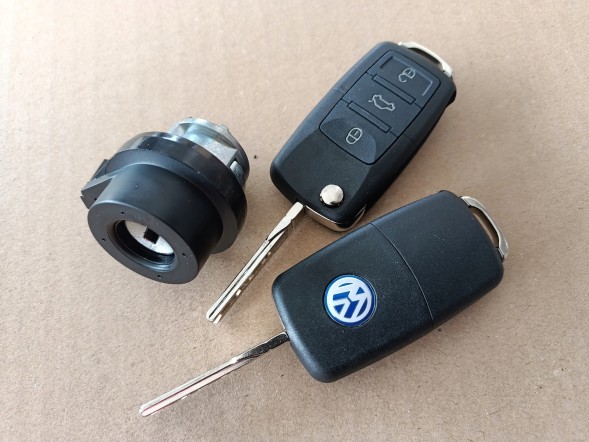 Китай VAGVW1K0905865B Замок запалювання Volkswagen з набором 2 ключів під пульт