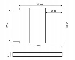Omtec CHR-BR02461 Розкладний матрац туристичне ліжко для VW T4 1990-2003 CARAVELLE