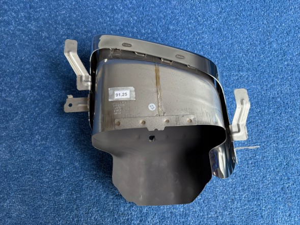 Volvo OE 31690660 JP24.91.25 Наконечник глушника для Volvo XC90 II, лівий, хром, 31690660