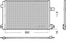 Denso DCN32028 Охолоджувач радіатора кондиціонера dcn32028 denso