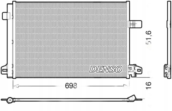 Denso DCN32028 Охолоджувач радіатора кондиціонера dcn32028 denso