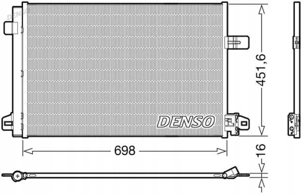 Denso DCN32028 Охолоджувач радіатора кондиціонера dcn32028 denso