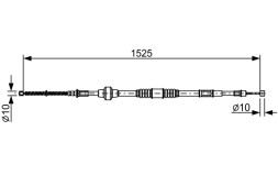 1987482534 BOSCH Трос гальма