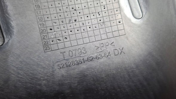 Fiat OE S25099326 ПІДКРИЛОК ПРАВИЙ ПЕРЕДНІЙ 52128361 FIAT DOBLO II LIFT 2015-