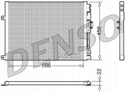 Denso DCN06009 Охолоджувач кондиціонера для jeep commander grand