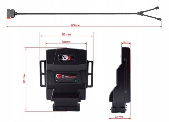 ChipPower 05904869298736 ЧІП-ТЮНІНГ БОКС CRS ДЛЯ VW/ AUDI / SKODA / SEAT TDI COMMON RAIL ДИЗЕЛЬ 08–19