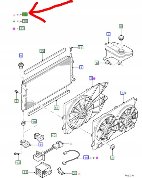 Ford OE 2S71-8A646-AA ДВИГУН ВЕНТИЛЯТОРА РАДІАТОРА FORD MONDEO Mk3