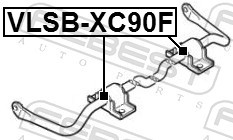 VLSB XC90F FEBEST ВТУЛКА ПЕРЕДНЬОГО СТАБІЛІЗАТОРА D23 7