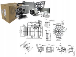 Nissens 89586 Компресор кондиціонера honda accord 04-08 2.2cdti