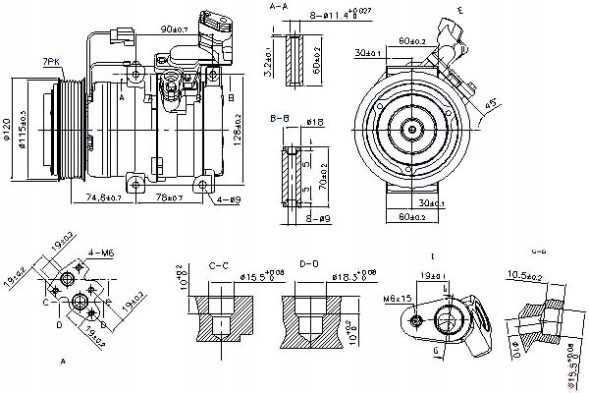 Nissens 89586 Компресор кондиціонера honda accord 04-08 2.2cdti