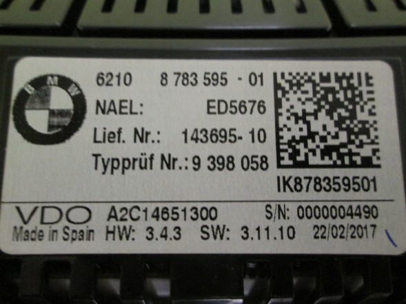 BMW OE 8710799 8795734 8796121 8783595 BMW G01 G20 G30 ЛІЧИЛЬНИК ГОДИННИКИ ІНДИКАТОРИ ДИЗЕЛЬ 8710799