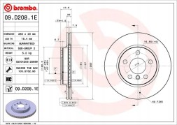 Brembo KT 08 011 Диски + колодки передні kt 08 011 brembo bmw i3 i01
