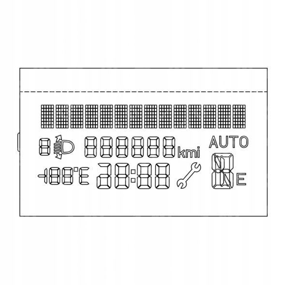 Китай LCD-PIXEL.COM WYŚWIETLACZ LCD FIAT GRANDE PUNTO FIORINO DOBLO Z AUTOMATYCZNĄ SKRZYNIĄ BIEGÓW LCD ДИСПЛЕЙ FIAT GRANDE PUNTO FIORINO DOBLO