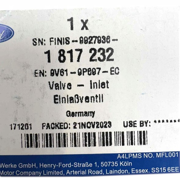 Ford OE КОРПУС ЗАЛИВКИ ПАЛИВА FORD B-MAX FIESTA KUGA FOCUS 1817232 _ 9V61-9P897-EC