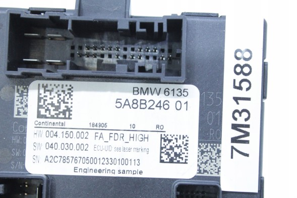 BMW OE 5A8B246 5B547A4 5B79165 5B4A354 5B3EC63 5A92B35 5A83A75 5A70CB6 5A6BF00 5A69BA0 5A58FD2 БЛОК УПРАВЛІННЯ ДВЕРИМА ПЕРЕДНІЙ ЛІВИЙ BMW F70 U11 X1 U10 X2 U06 MINI F65 U25