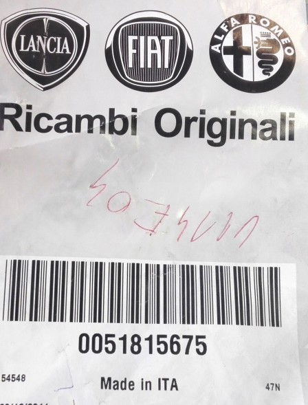 Fiat OE Шланг кондиціонера LANCIA YPSILON 03-11 1.3D 16V 51815675