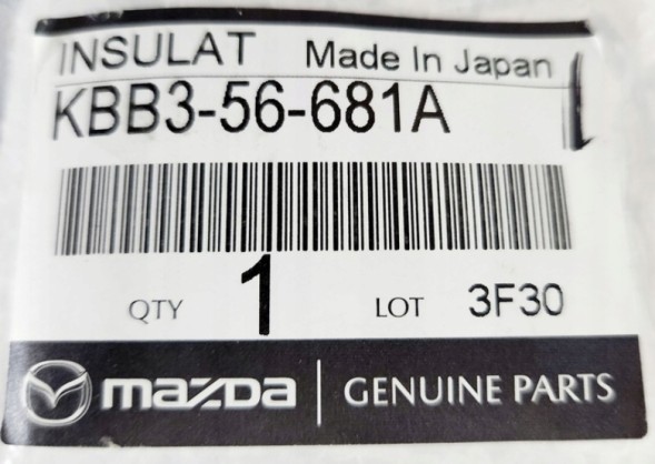 Mazda OE KBB356681A Звукоізоляція капота маска підбивкаMAZDA CX-90 OE
