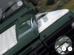 Britpart Накладка кришки капота / двигуна АЛЮМІНІЄВА - LAND ROVER DEFENDER DA2066