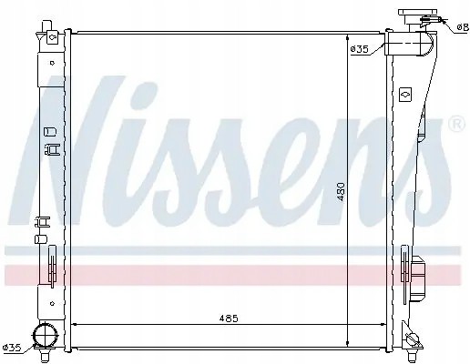 Nissens 67606 Охолоджувач води 67606 nissens kia optima (fsgds6b)
