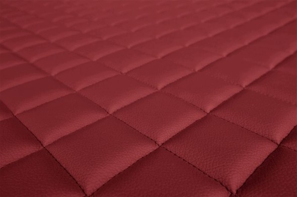 V-maxzone Part VIC-128598 Килимки підлоги ЕКО-Шкіра стьобані (3 шт.) Червоні дві шухляди, на