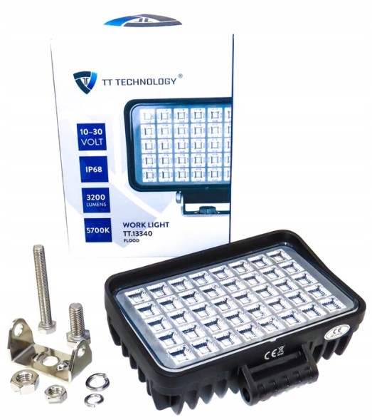 TT Technology 4× Робоча фара 40 світлодіодів OSRAM 40W розсіяне світло прямокутна TT.13340