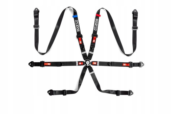Sparco 04825H1NR Ремені 6-точкові Sparco ALU 2" PRO H-9 Evolution (FIA).