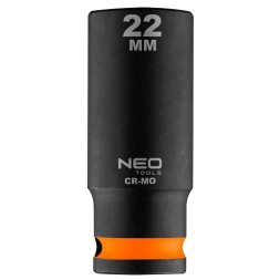 12 322 NEO TOOLS Головка ударна 1 2 довга 22 мм Cr Mo