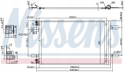 Nissens 940458 Конденсатор, кондиціонер nissens 940458