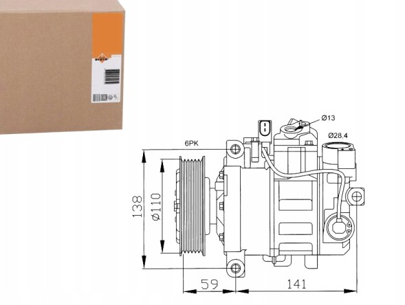 NRF 32229 Nrf компресор кондиціонера audi a4 2000-2004
