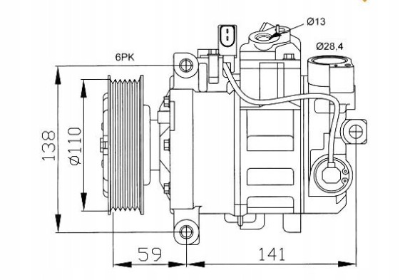 NRF 32229 Nrf компресор кондиціонера audi a4 2000-2004