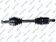 GSP 230002 Передній півось land rover discovery 04- - gsp 230002