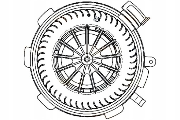 Hella HEL8EW 351 034-071/RS2 Вентилятор повітродувки hella 8356107 a000 740879n h46