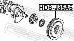 Febest HDS-J35A6 Шків hds-j35a6 febest acura honda accord