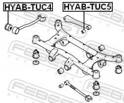 HYAB TUC4 FEBEST Сайлентблок