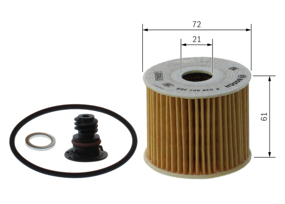 F026407308 BOSCH Фільтр оливи