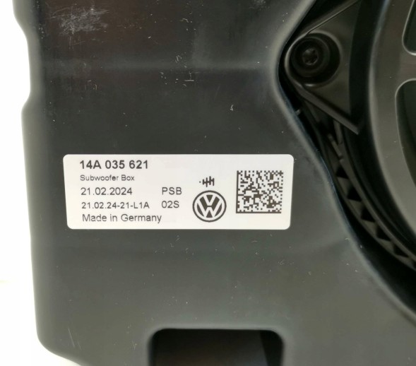 Volkswagen OE 14A035621, DWP526415OE САБВУФЕР ДИНАМІК БАС НИЗЬКОЧАСТОТНИЙ VW ID.7 ID7 14A035621 ОРИГІНАЛ