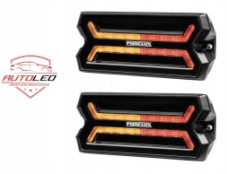 Lampy tył LED IP69 Purelux Panther Core-R - 12/24V / 24W / 105 mm HS20071-17355 Purelux Panther Core-R Задні LED ліхтарі Стоп Поворот Позиційні 12V 24V IP69